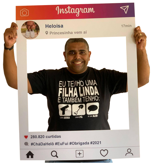 Moldura instagramável