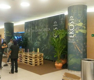 envelopamento de coluna em shopping center
