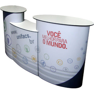 balcão promocional desmontável