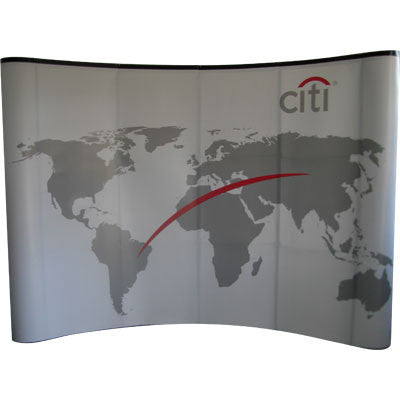 display pop up backdrop montado em evento financeiro